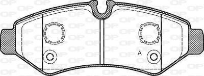 BPA186700 OPEN PARTS Комплект тормозных колодок, дисковый тормоз