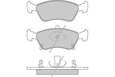 120814 E.T.F. Комплект тормозных колодок, дисковый тормоз