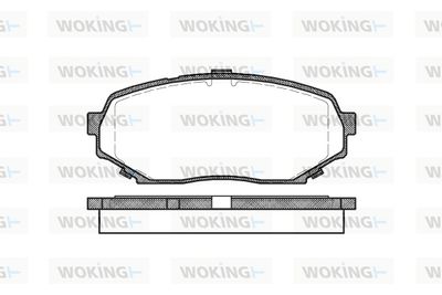 P239300 WOKING Комплект тормозных колодок, дисковый тормоз