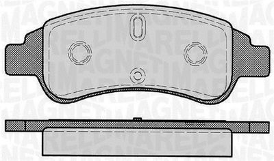 363916060170 MAGNETI MARELLI Комплект тормозных колодок, дисковый тормоз