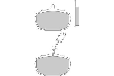 120206 E.T.F. Комплект тормозных колодок, дисковый тормоз