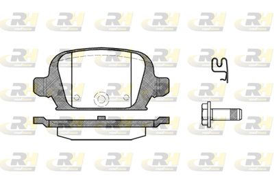 283502 ROADHOUSE Комплект тормозных колодок, дисковый тормоз