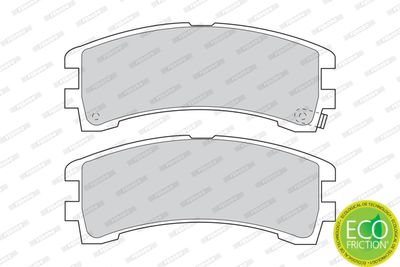 FDB1029 FERODO Комплект тормозных колодок, дисковый тормоз