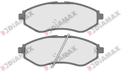 N09595 DIAMAX Комплект тормозных колодок, дисковый тормоз