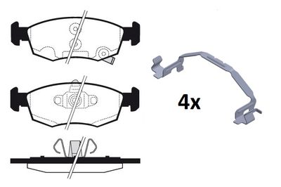 RA12701 RAICAM Комплект тормозных колодок, дисковый тормоз