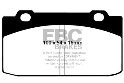 DP506 EBC Brakes Комплект тормозных колодок, дисковый тормоз