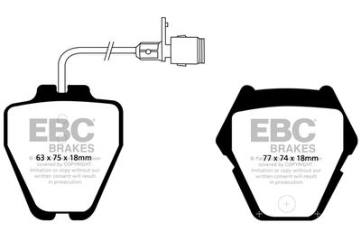 DP41328R EBC Brakes Комплект тормозных колодок, дисковый тормоз