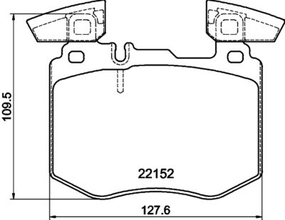 8DB355039981 HELLA PAGID Комплект тормозных колодок, дисковый тормоз