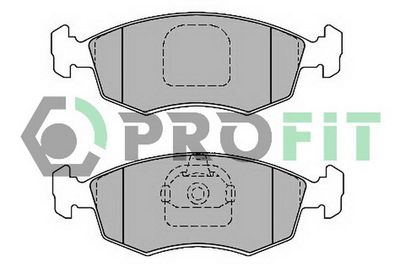 50001376 PROFIT Комплект тормозных колодок, дисковый тормоз