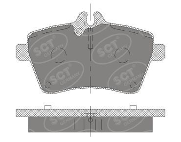 SP409PR SCT - MANNOL Комплект тормозных колодок, дисковый тормоз