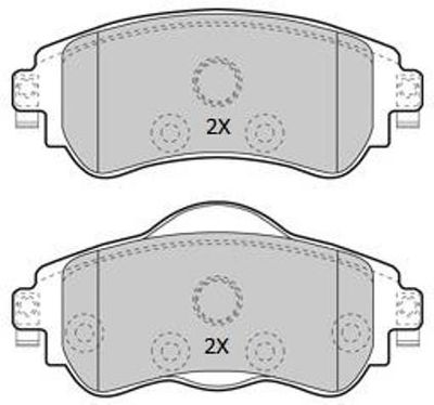 FBP1947 FREMAX Комплект тормозных колодок, дисковый тормоз