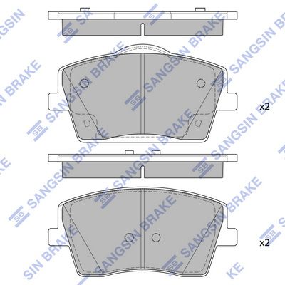 SP4357 Hi-Q Комплект тормозных колодок, дисковый тормоз