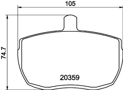 PCP1693 DON Комплект тормозных колодок, дисковый тормоз