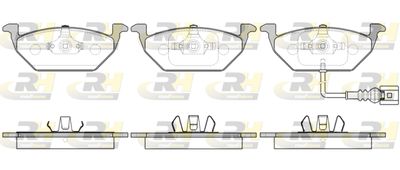 263341 ROADHOUSE Комплект тормозных колодок, дисковый тормоз