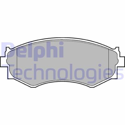 LP645 DELPHI Комплект тормозных колодок, дисковый тормоз