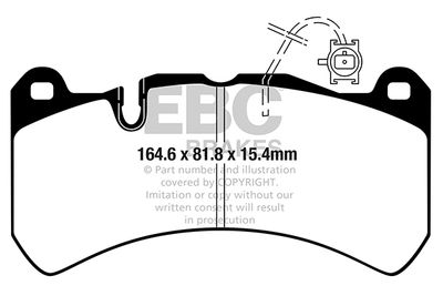 DP42354R EBC Brakes Комплект тормозных колодок, дисковый тормоз