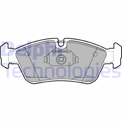 LP1421 DELPHI Комплект тормозных колодок, дисковый тормоз