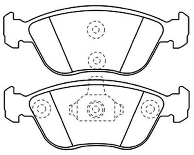 AKD1021 ASVA Комплект тормозных колодок, дисковый тормоз