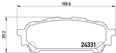 P78014 BREMBO Комплект тормозных колодок, дисковый тормоз