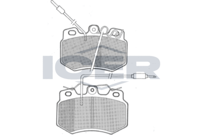 180527 ICER Комплект тормозных колодок, дисковый тормоз