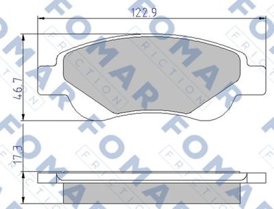 FO929481 FOMAR Friction Комплект тормозных колодок, дисковый тормоз