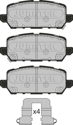 JCP8267 JURATEK Комплект тормозных колодок, дисковый тормоз