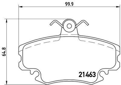 P68008 BREMBO Комплект тормозных колодок, дисковый тормоз