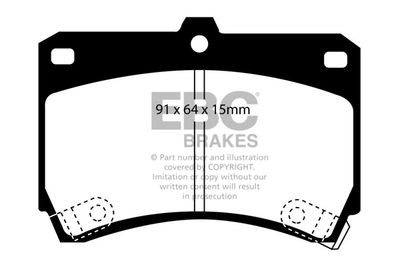 DP884 EBC Brakes Комплект тормозных колодок, дисковый тормоз