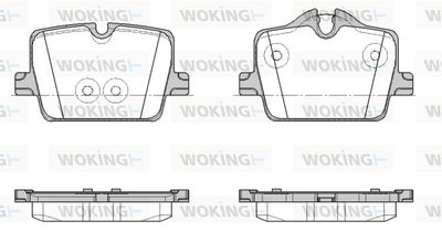 P1974300 WOKING Комплект тормозных колодок, дисковый тормоз