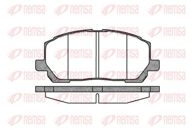 085500 REMSA Комплект тормозных колодок, дисковый тормоз