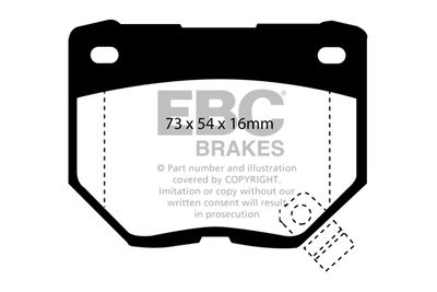 DP2826 EBC Brakes Комплект тормозных колодок, дисковый тормоз