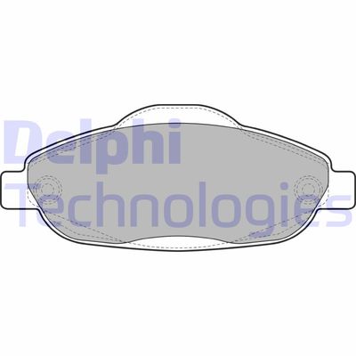 LP2070 DELPHI Комплект тормозных колодок, дисковый тормоз