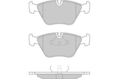 120665 E.T.F. Комплект тормозных колодок, дисковый тормоз