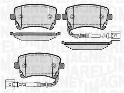 363916060603 MAGNETI MARELLI Комплект тормозных колодок, дисковый тормоз