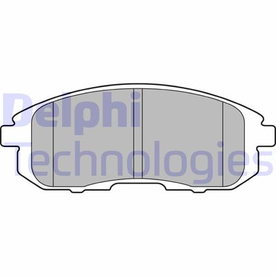 LP2148 DELPHI Комплект тормозных колодок, дисковый тормоз