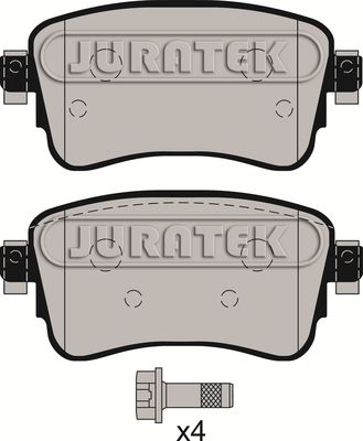 JCP8175 JURATEK Комплект тормозных колодок, дисковый тормоз