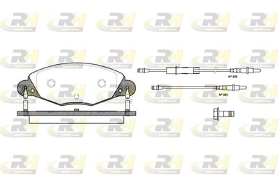 282704 ROADHOUSE Комплект тормозных колодок, дисковый тормоз