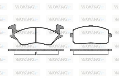 P005310 WOKING Комплект тормозных колодок, дисковый тормоз