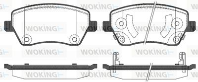 P887302 WOKING Комплект тормозных колодок, дисковый тормоз