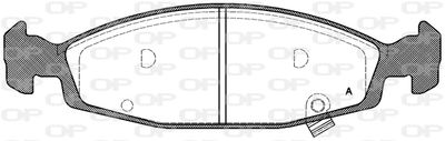 BPA073602 OPEN PARTS Комплект тормозных колодок, дисковый тормоз