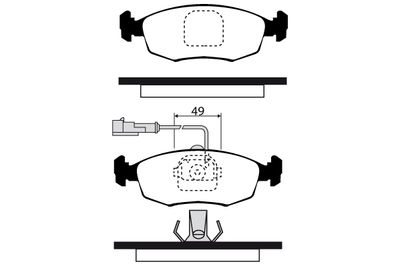 RA03183 RAICAM Комплект тормозных колодок, дисковый тормоз