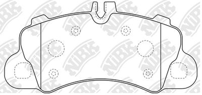 PN0863 NiBK Комплект тормозных колодок, дисковый тормоз