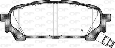 BPA117601 OPEN PARTS Комплект тормозных колодок, дисковый тормоз