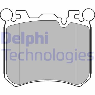 LP2287 DELPHI Комплект тормозных колодок, дисковый тормоз