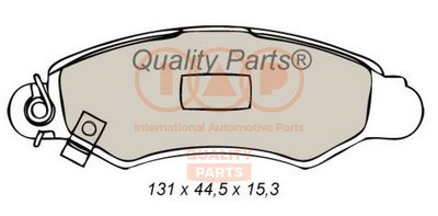 70416063 IAP QUALITY PARTS Комплект тормозных колодок, дисковый тормоз