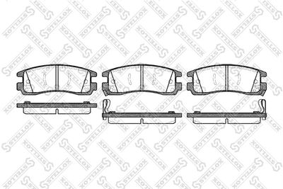 577022BSX STELLOX Комплект тормозных колодок, дисковый тормоз