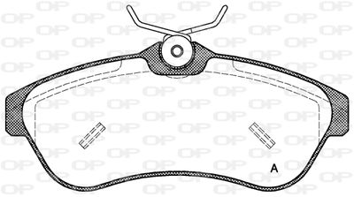 BPA088000 OPEN PARTS Комплект тормозных колодок, дисковый тормоз