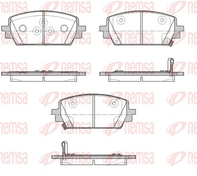 194302 REMSA Комплект тормозных колодок, дисковый тормоз