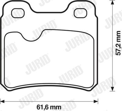 571407D JURID Комплект тормозных колодок, дисковый тормоз