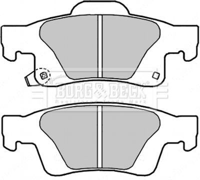 BBP2273 BORG & BECK Комплект тормозных колодок, дисковый тормоз